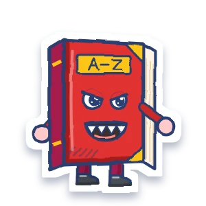 An angry dictionary